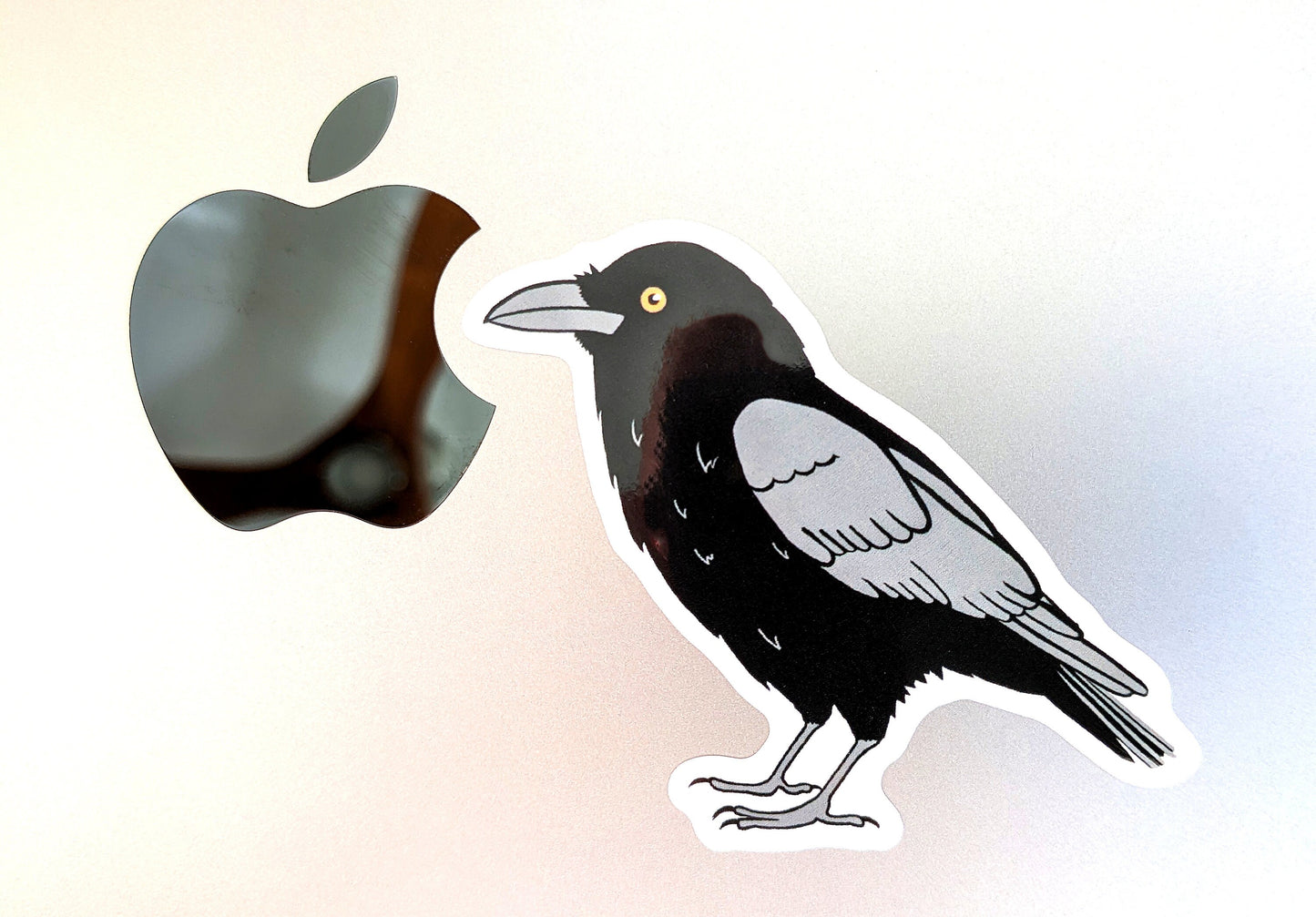 Crow Raven Sticker Vinyl Laptop Water Bottle Decal
