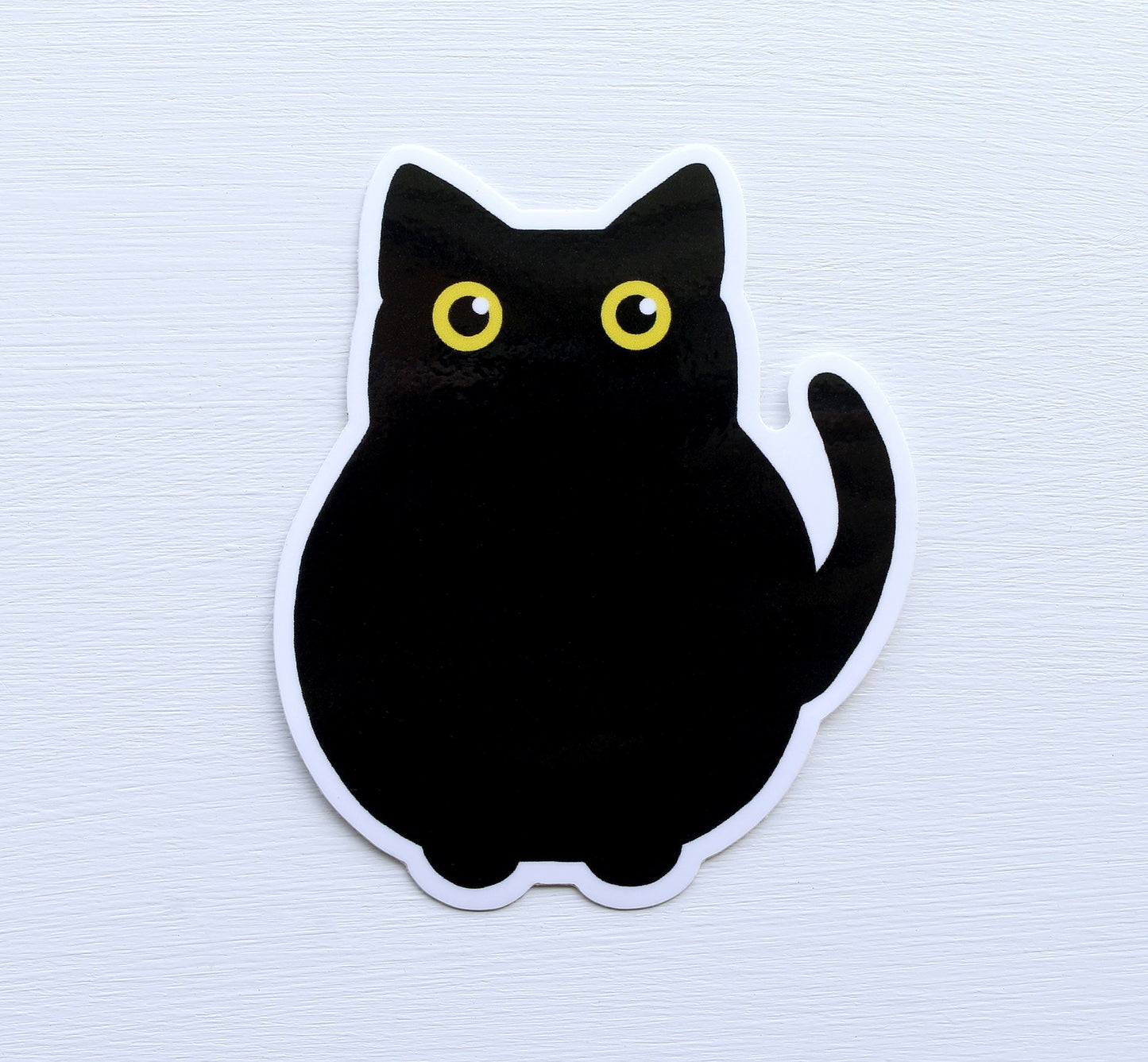 Black Cat Sticker Vinyl Laptop Water Bottle Decal Halloween