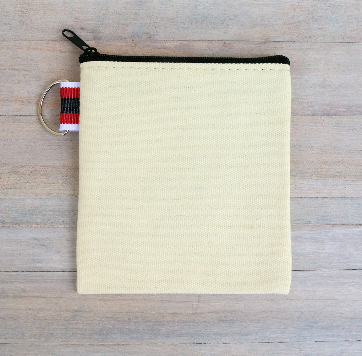 Skull Canvas Coin Purse Gift Card Holder The Curious Catbird