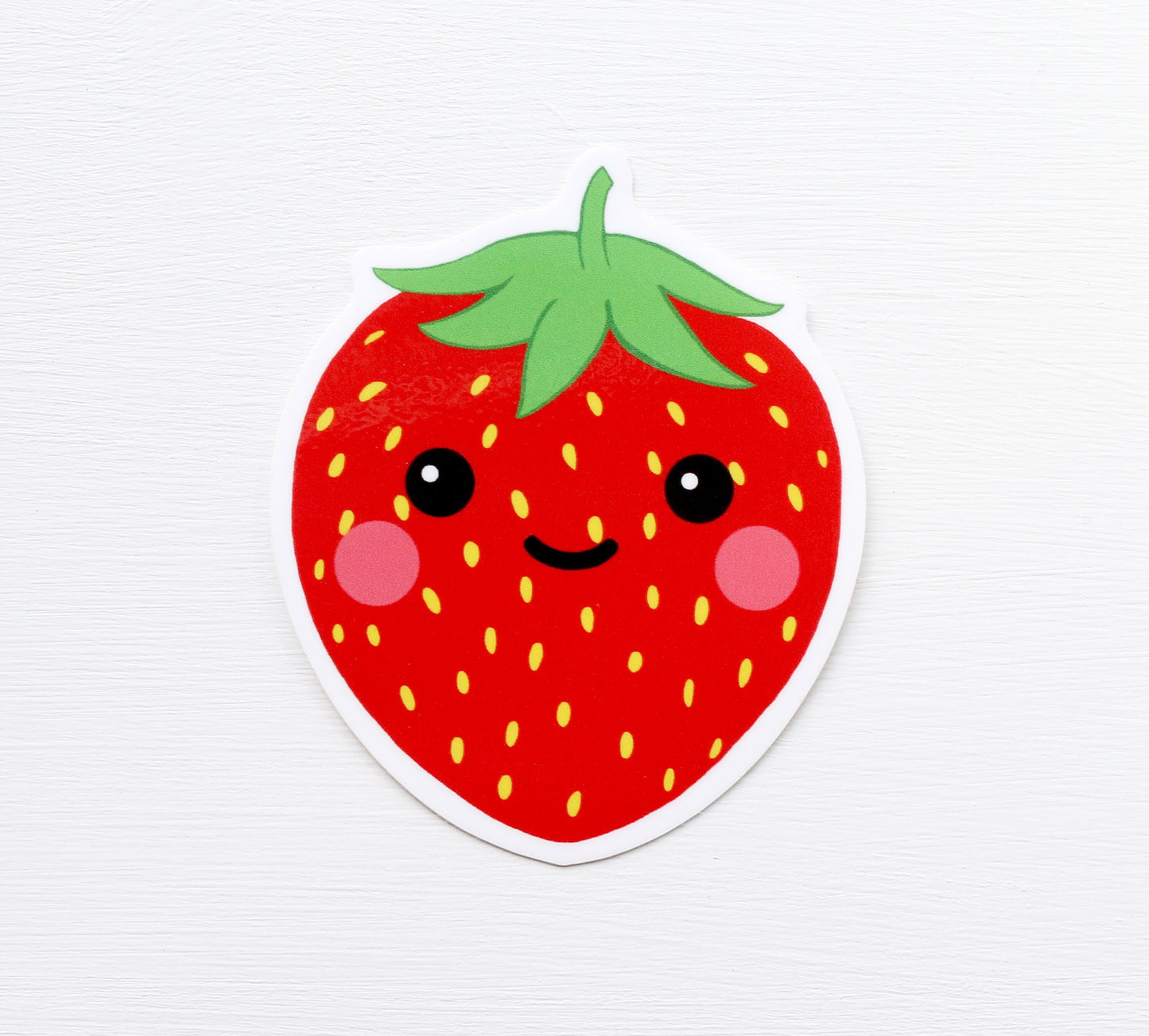 Strawberry Sticker Vinyl Laptop Water Bottle Decal