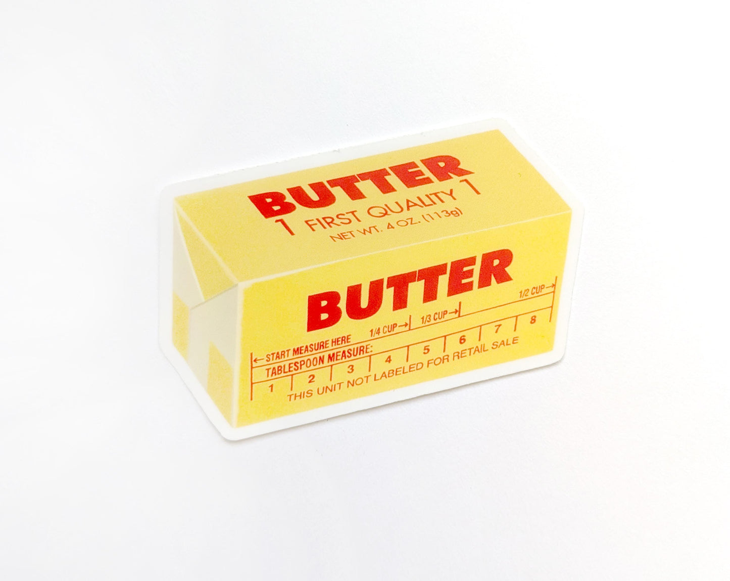 Butter Sticker Vinyl Laptop Water Bottle Decal