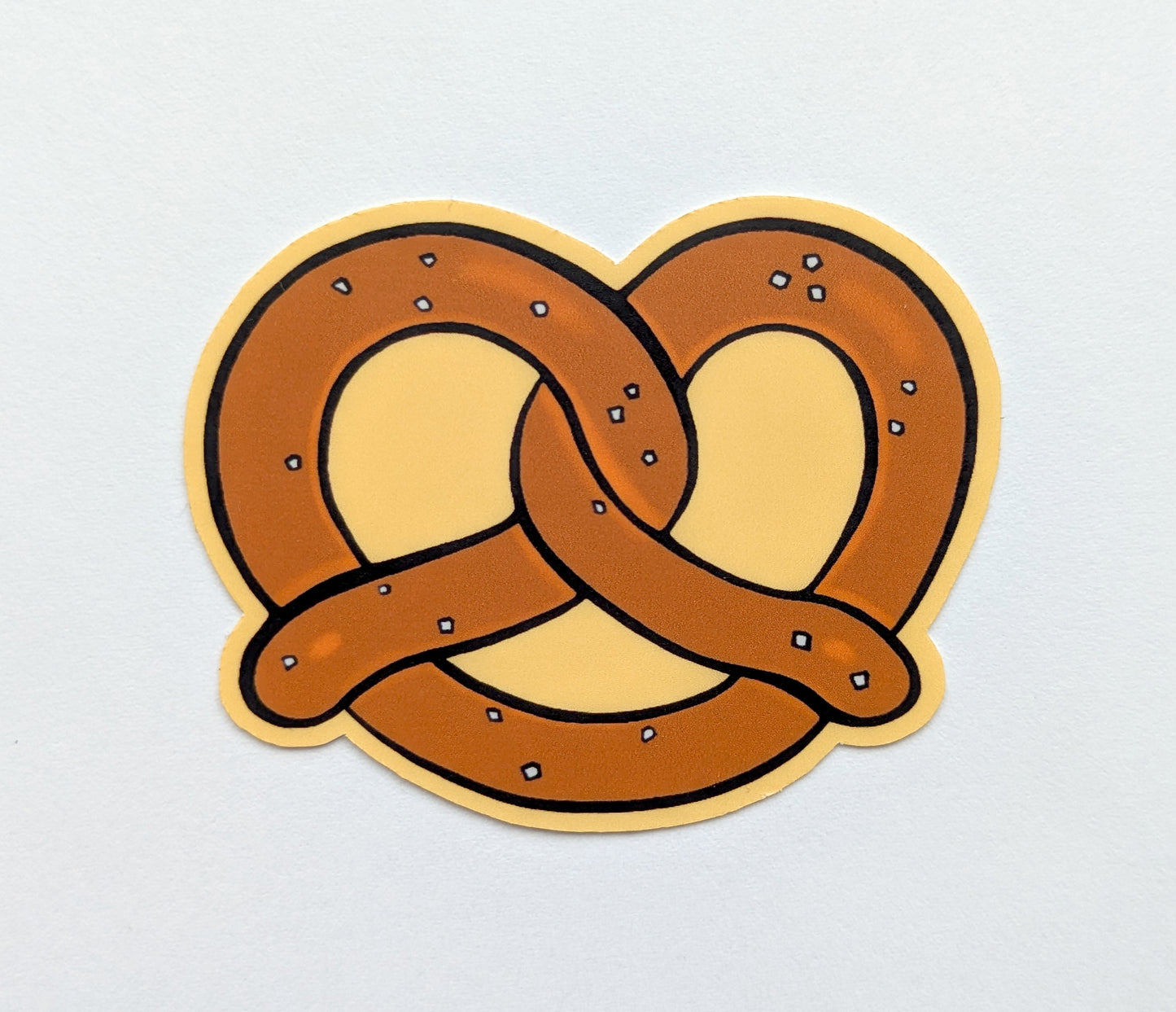 Pretzel Sticker Vinyl Laptop Water Bottle Decal