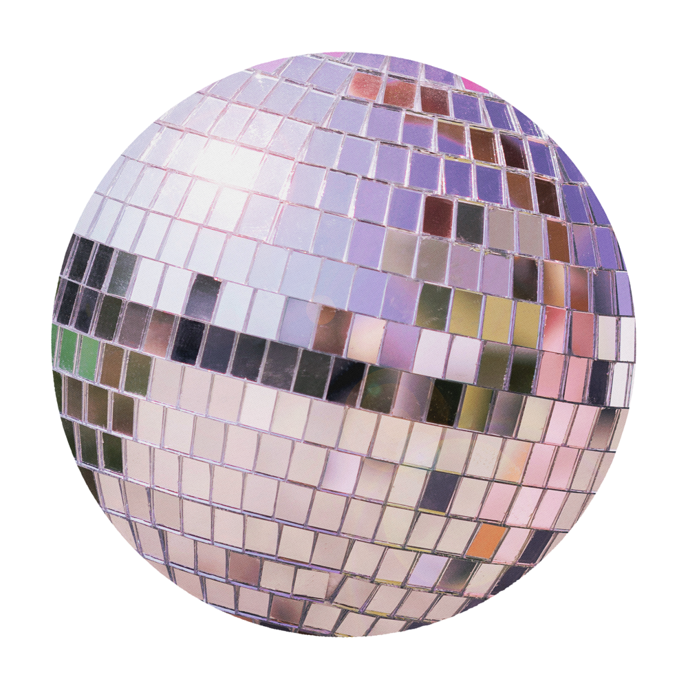 Disco Ball Round Mouse Pad - The Curious Catbird
