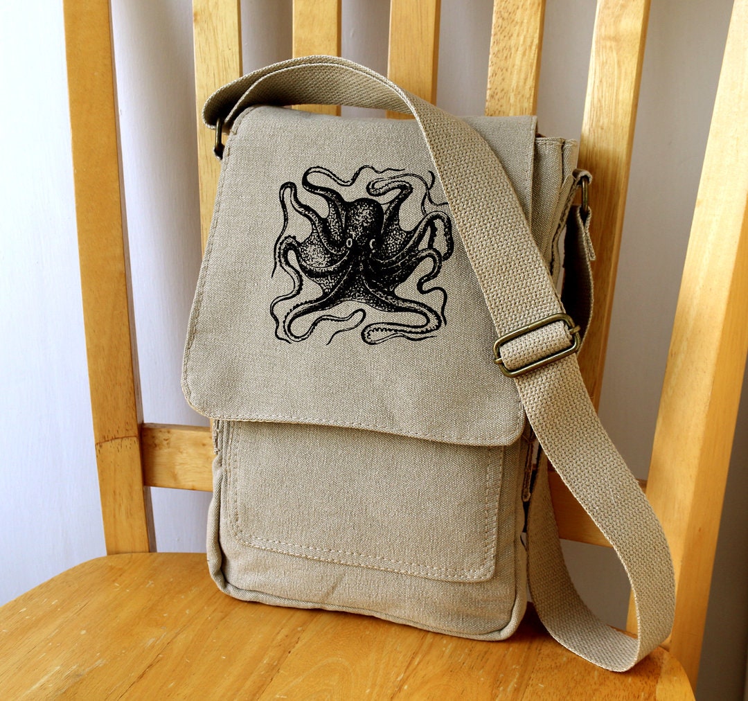 Octopus Tech Messenger Bag The Curious Catbird