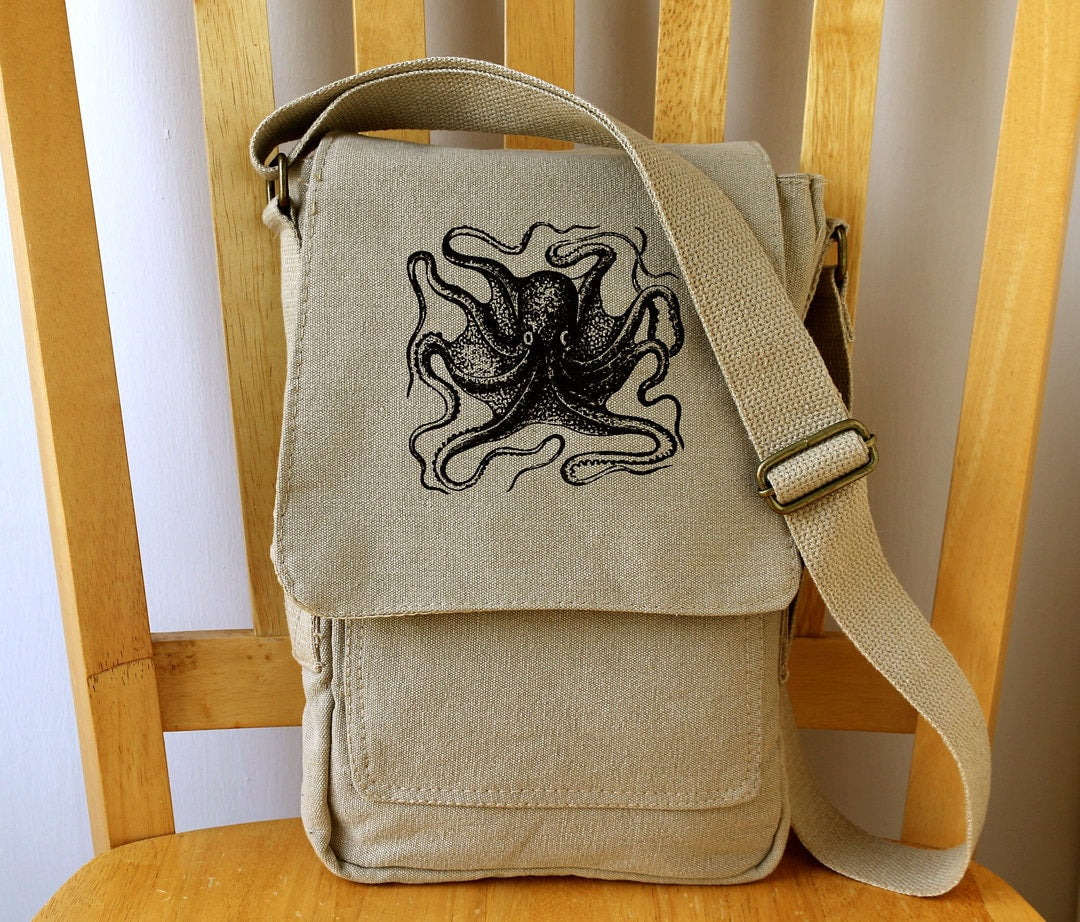 Octopus Tech Messenger Bag The Curious Catbird