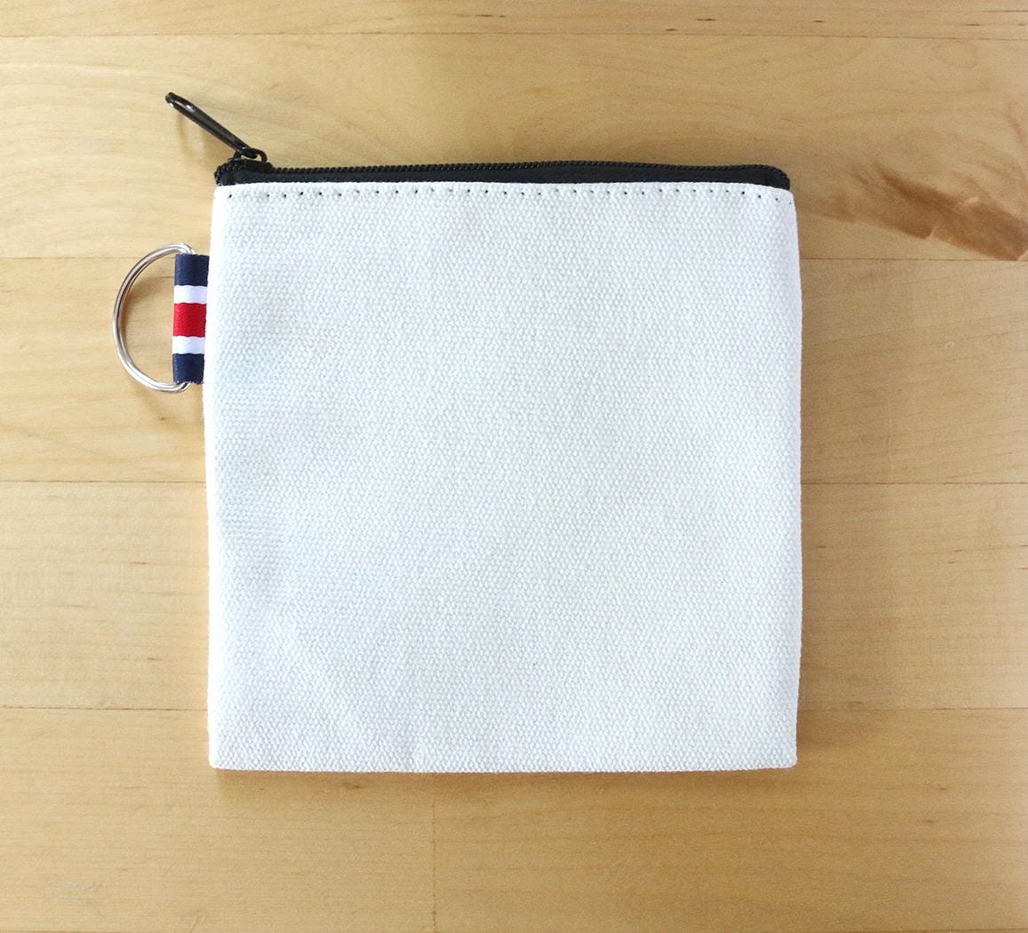 Coffee Money Canvas Coin Purse Gift Card Holder The Curious Catbird