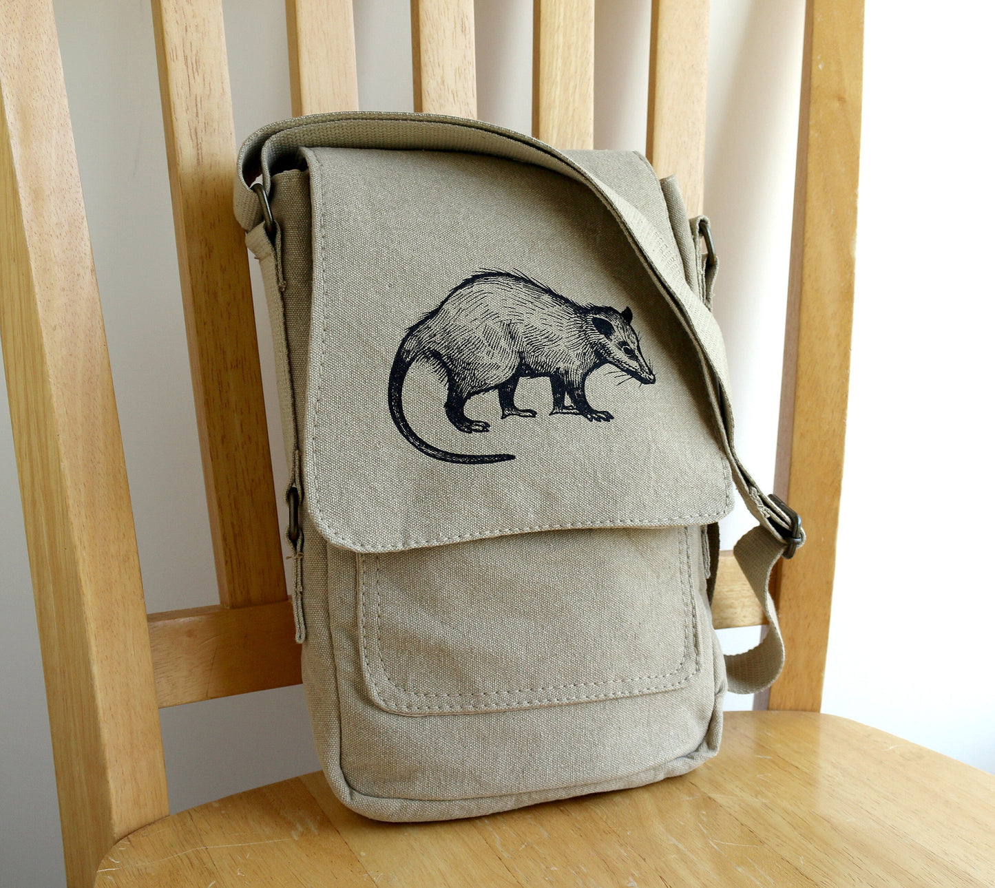 Opossum Tech Messenger Bag The Curious Catbird