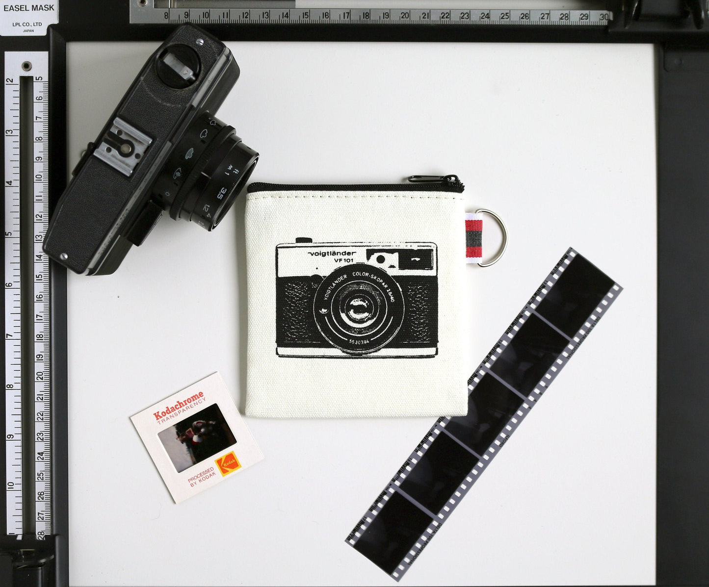 Vintage Camera Canvas Coin Purse Gift Card Holder