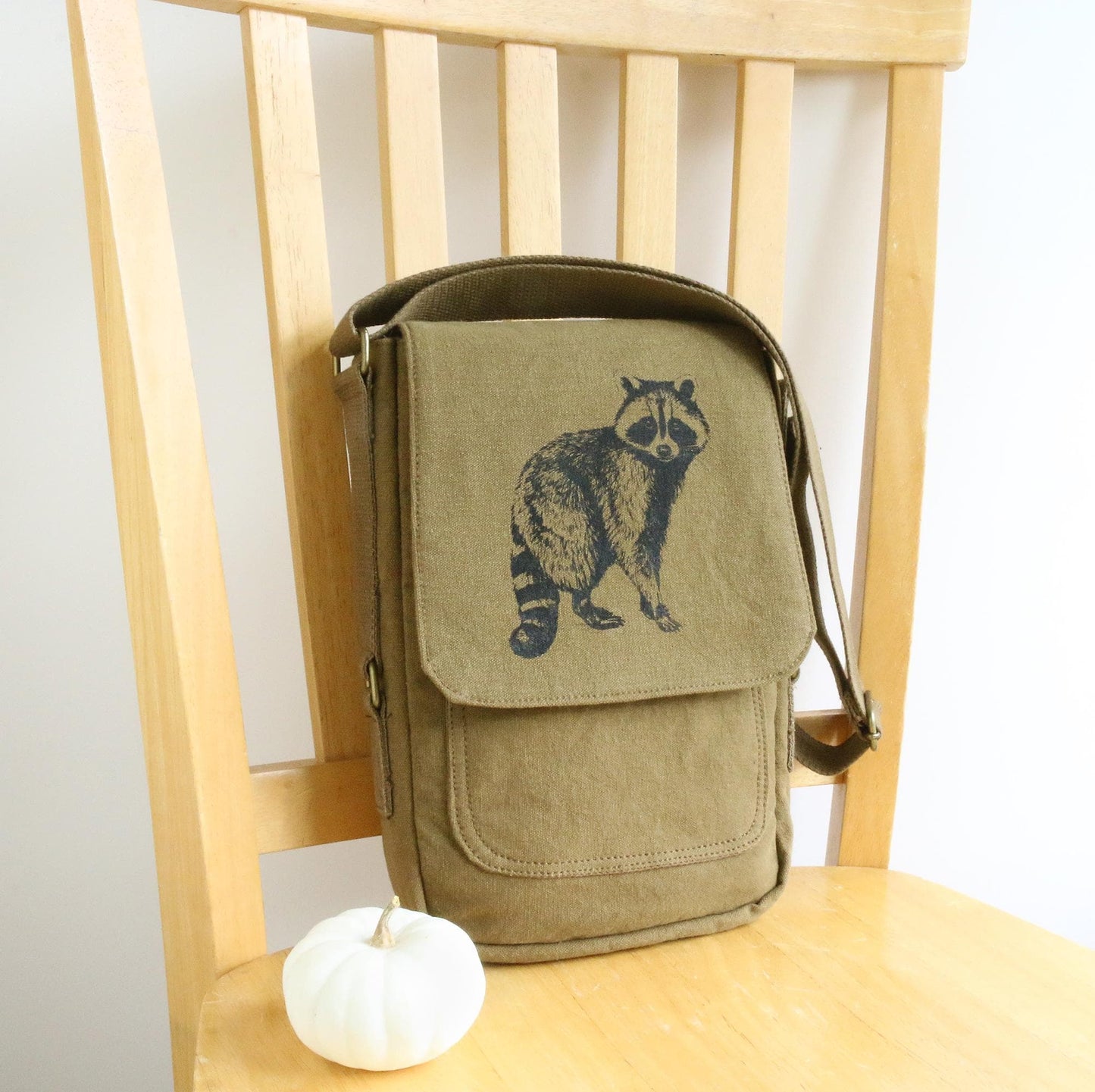 Raccoon Tech Messenger Bag The Curious Catbird
