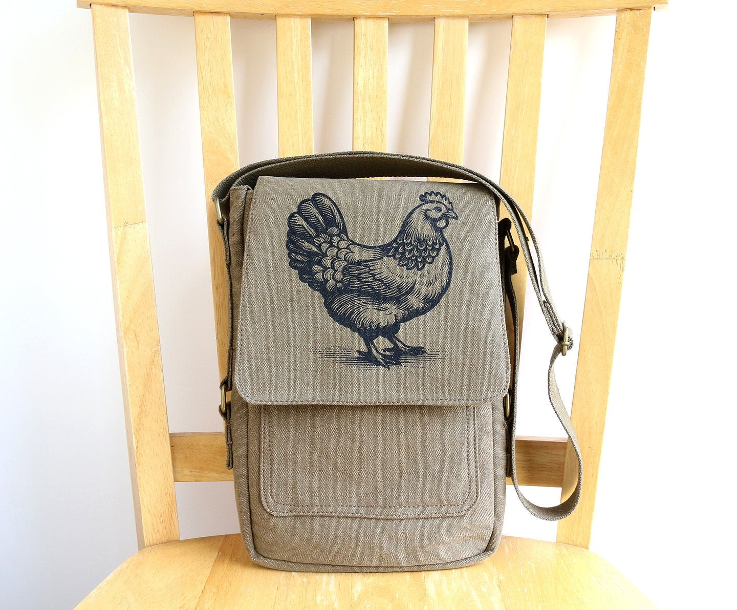 Chicken Tech Messenger Bag The Curious Catbird