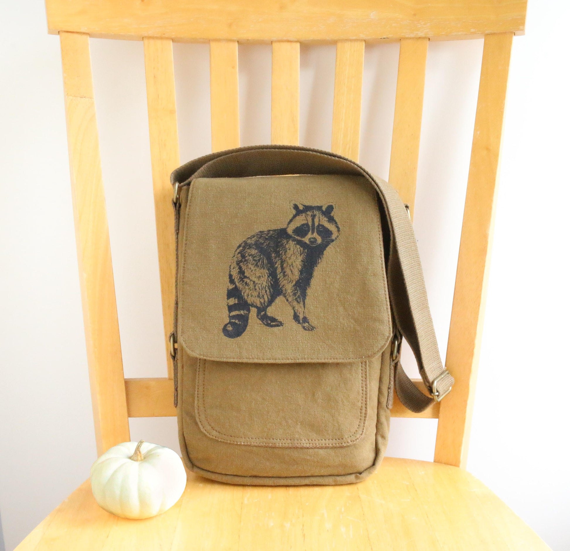 Raccoon Tech Messenger Bag The Curious Catbird