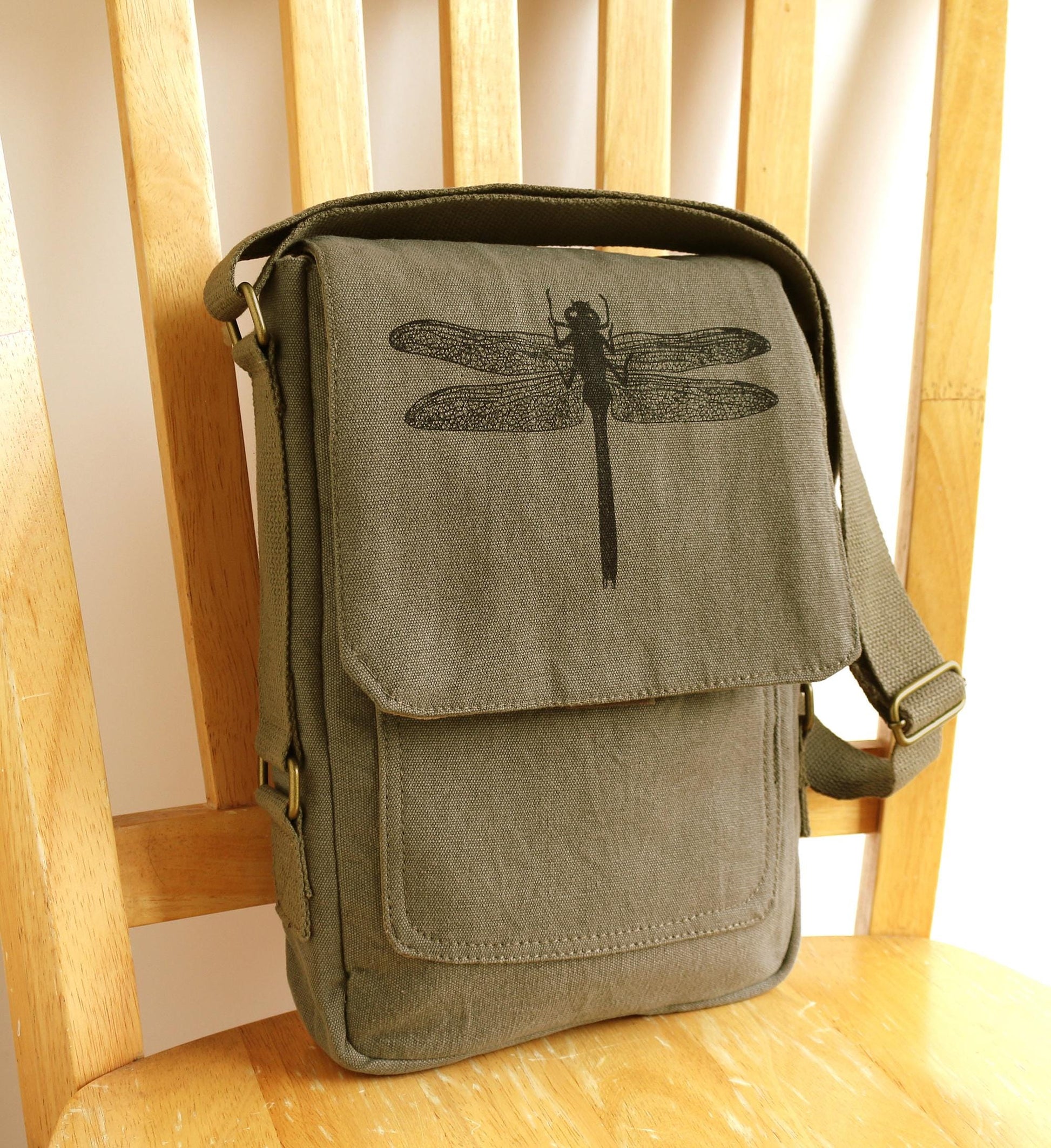 Dragonfly Tech Messenger Bag The Curious Catbird