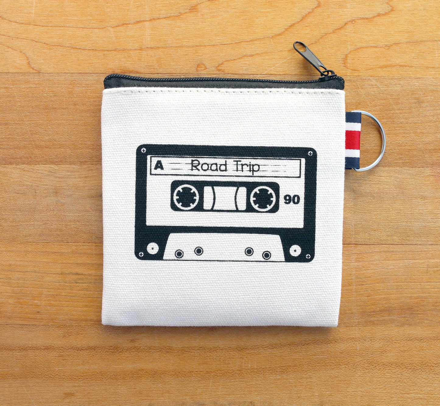 Retro Cassette Canvas Coin Purse Gift Card Holder - The Curious Catbird