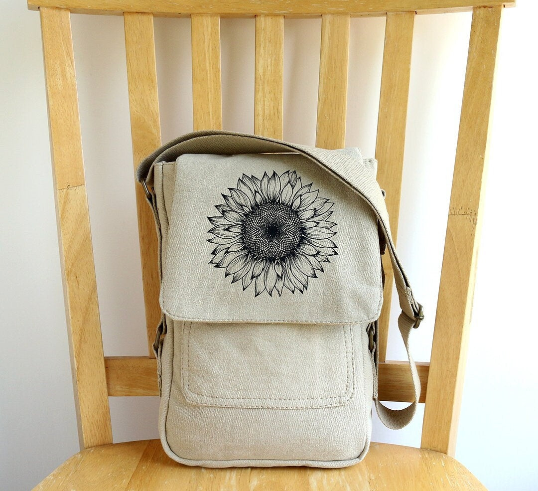 Sunflower Tech Messenger Bag