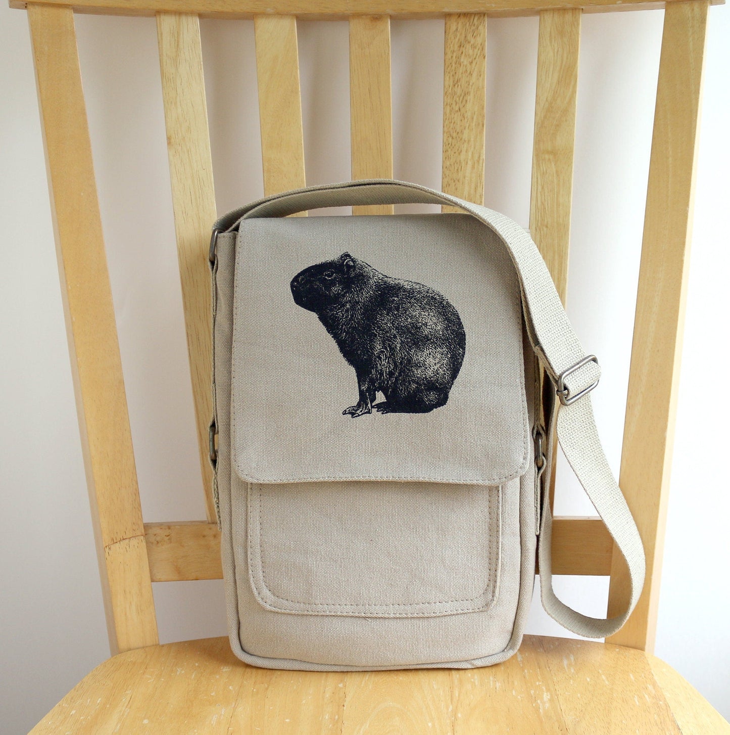 Capybara Tech Messenger Bag The Curious Catbird