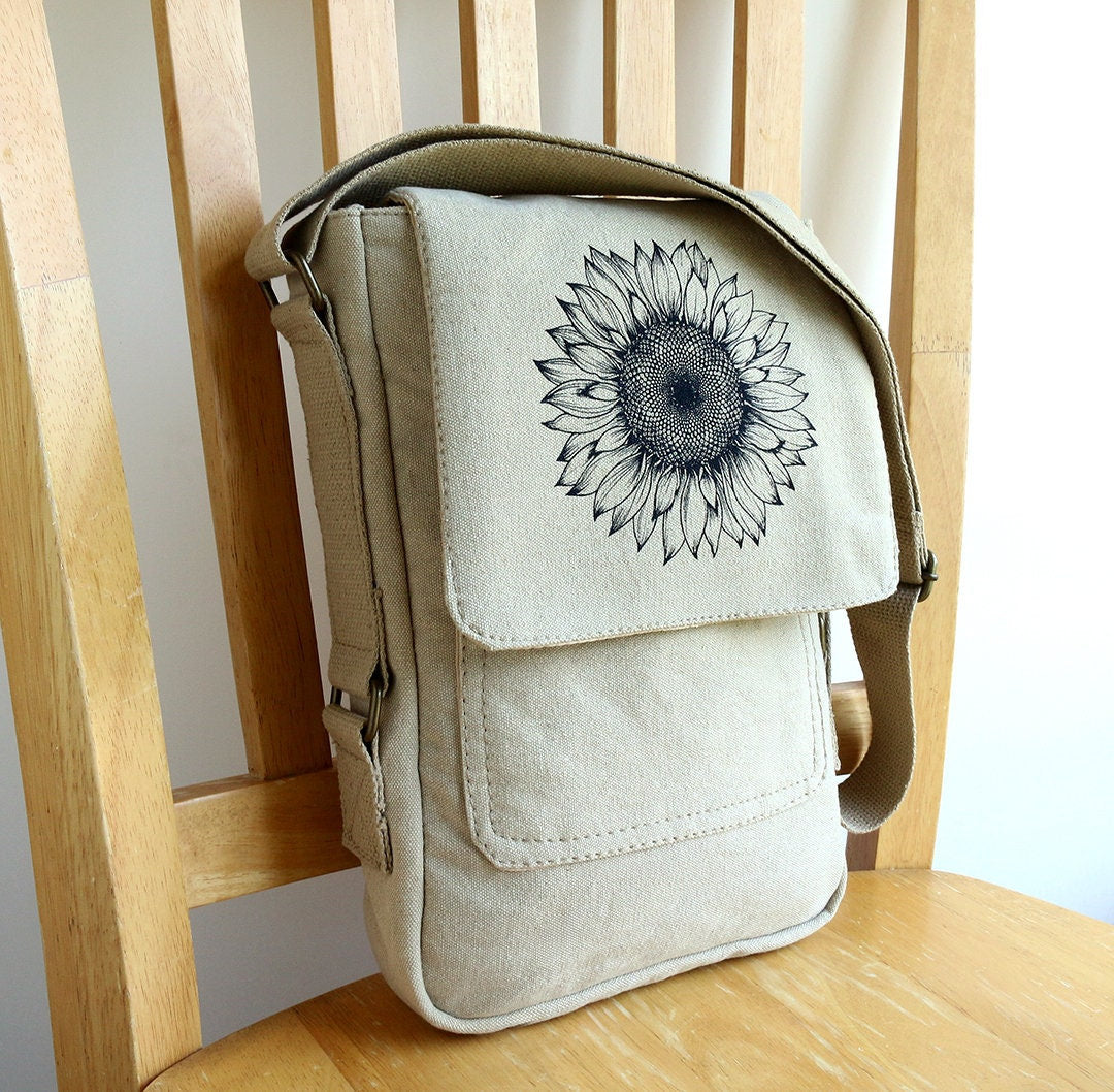 Sunflower Tech Messenger Bag