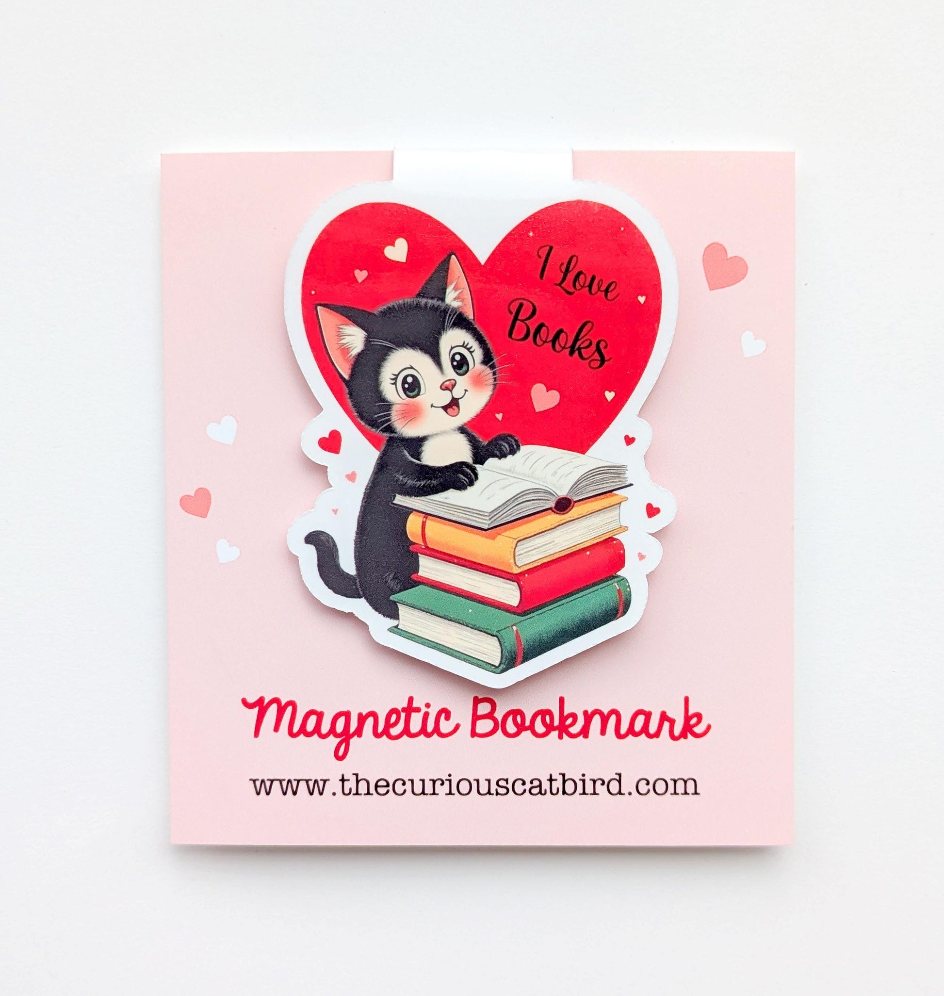 Cat Magnetic Bookmark - Bookish Gift The Curious Catbird
