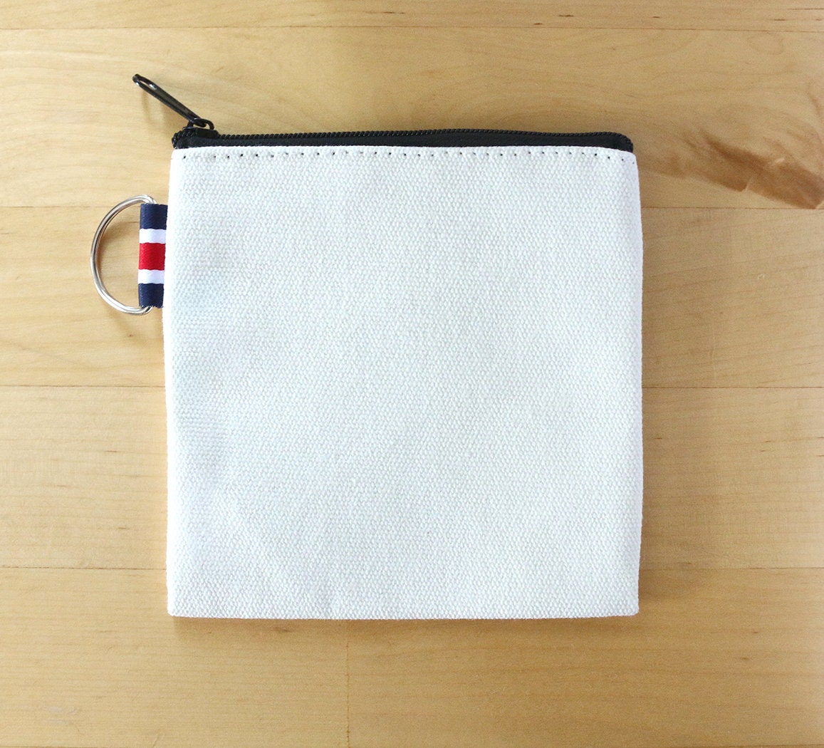 Raccoon Canvas Coin Purse Gift Card Holder The Curious Catbird
