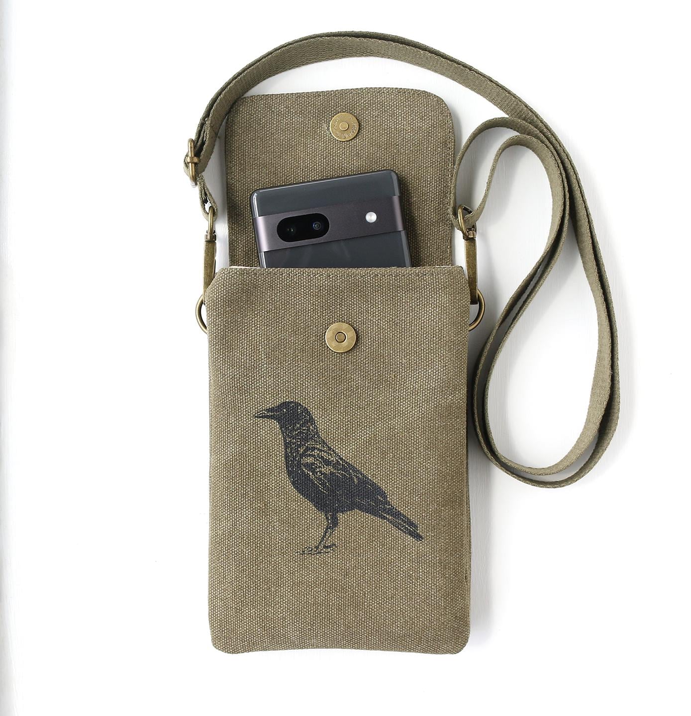Crow Raven Crossbody Phone Bag