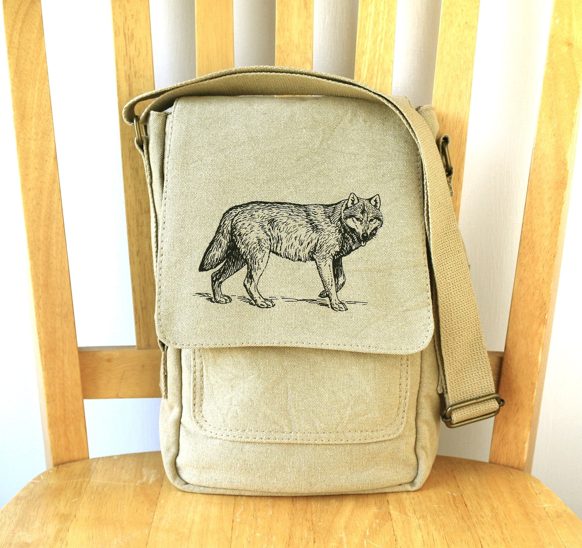 Wolf Tech Messenger Bag The Curious Catbird