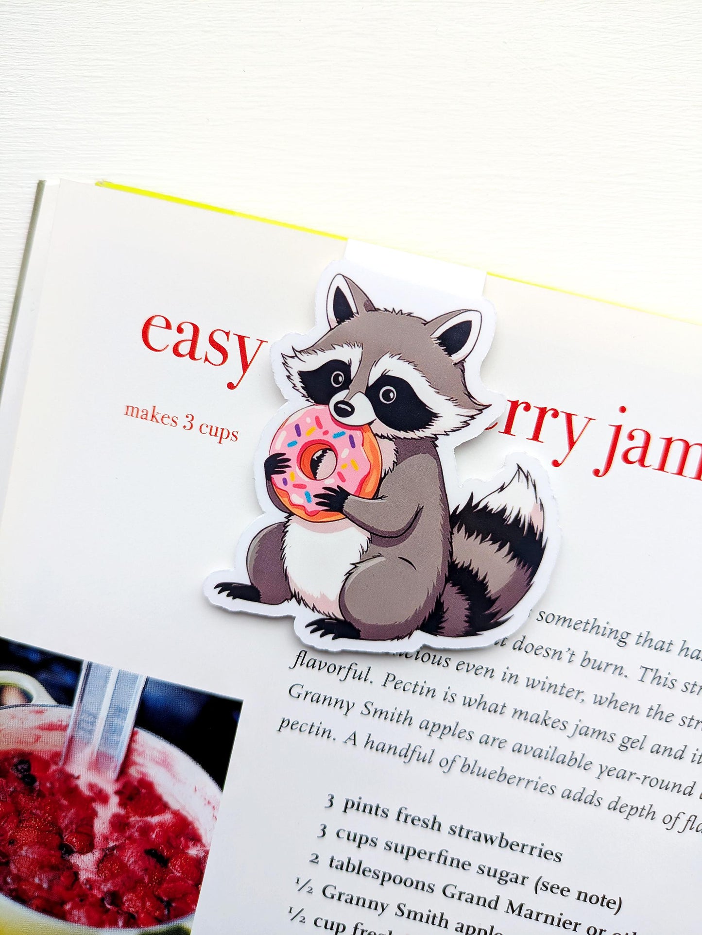 Raccoon Magnetic Bookmark The Curious Catbird