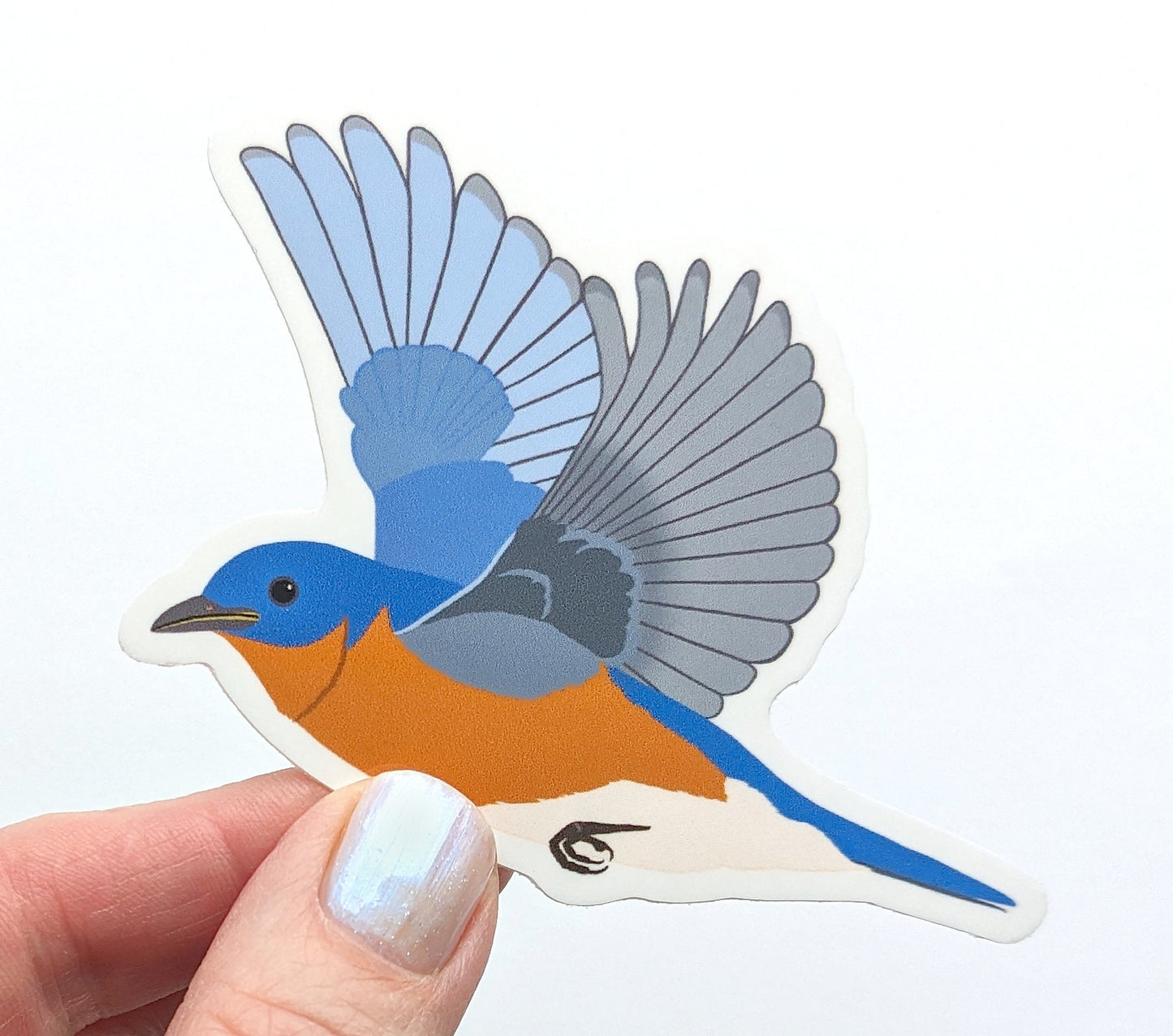 Bluebird Bird Sticker Vinyl Laptop Water Bottle Decal