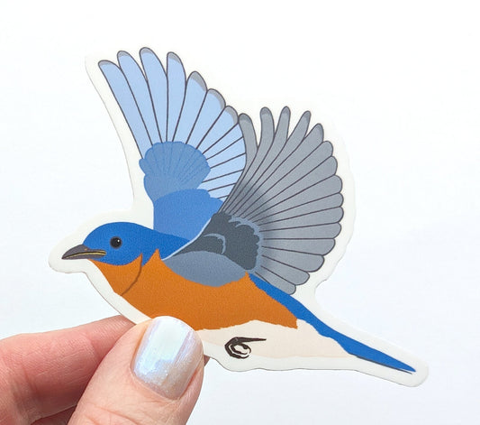 Bluebird Bird Sticker Vinyl Laptop Water Bottle Decal