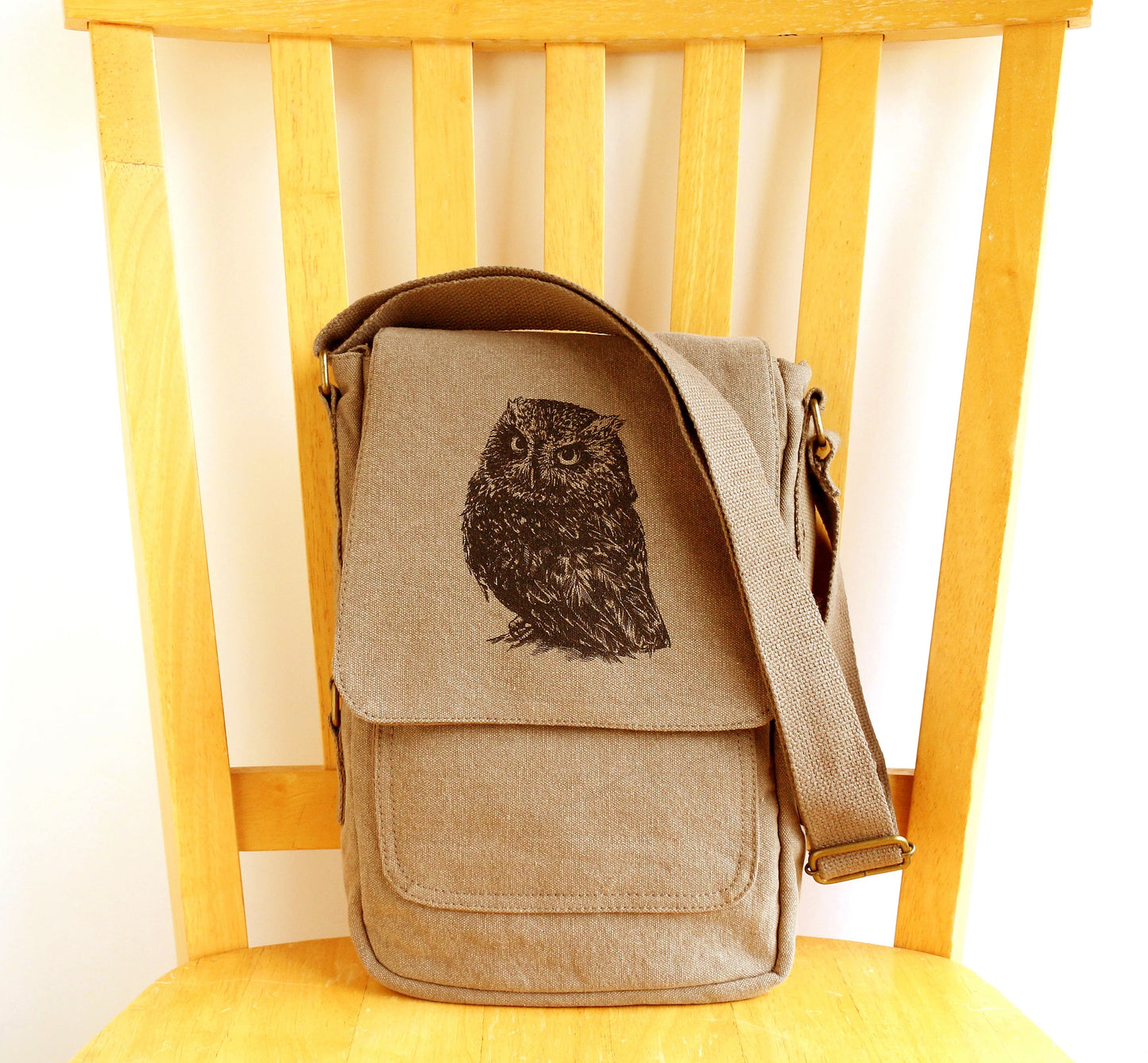 Owl Tech Messenger Bag The Curious Catbird