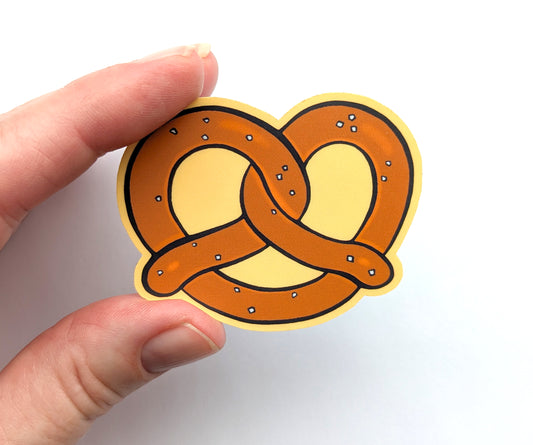 Pretzel Sticker Vinyl Laptop Water Bottle Decal