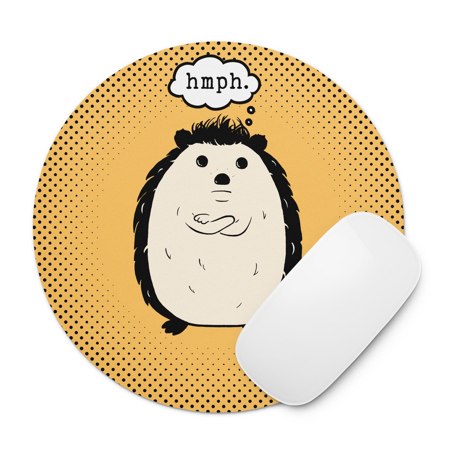 Hedgehog Round Mouse Pad