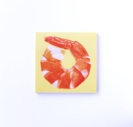 Shrimp Sticky Notes Food Notepad Gift